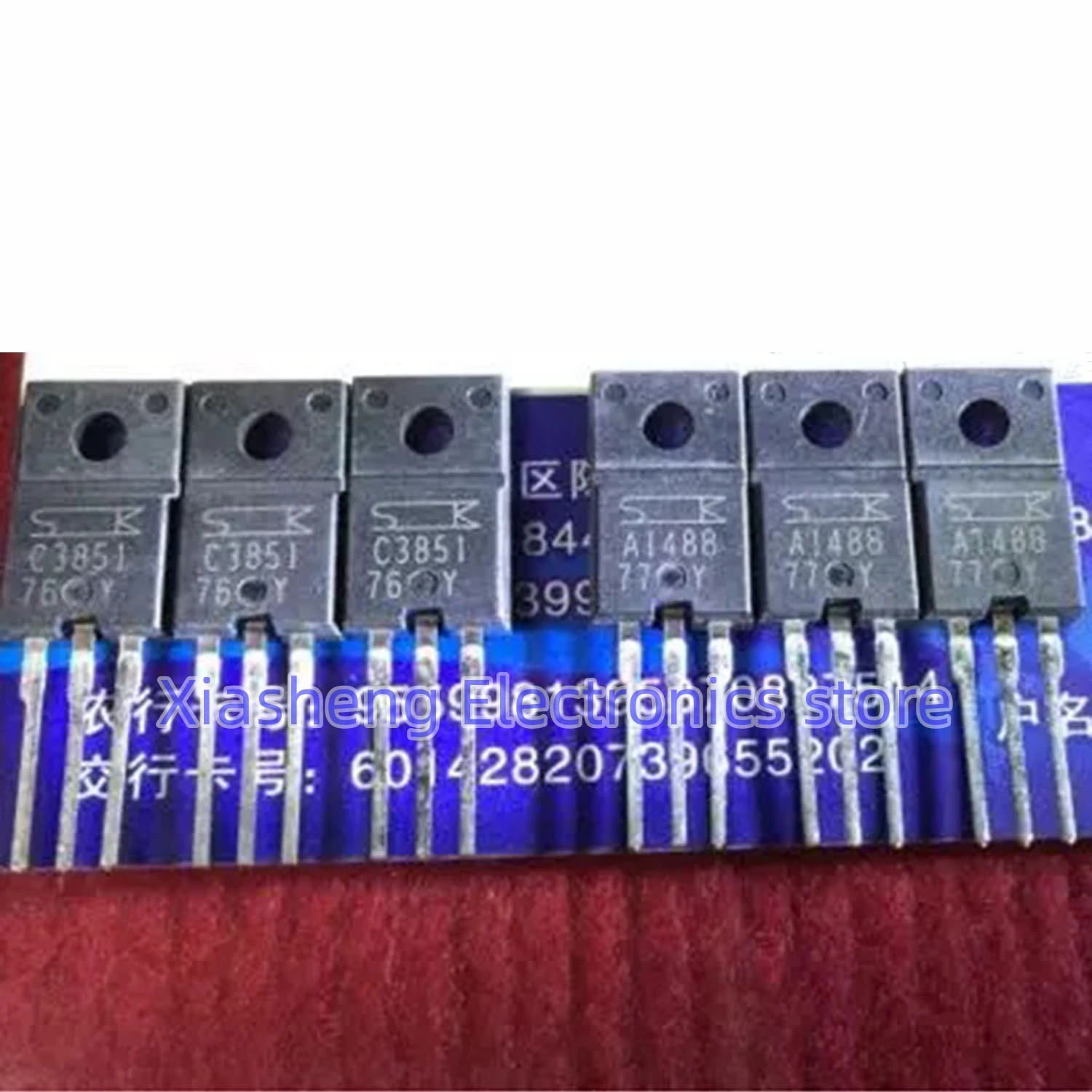 

New Original 10Pairs 2SC3851 C3851 + 2SA1488 A1488 TO-220F Transistor In Stock Good Quality