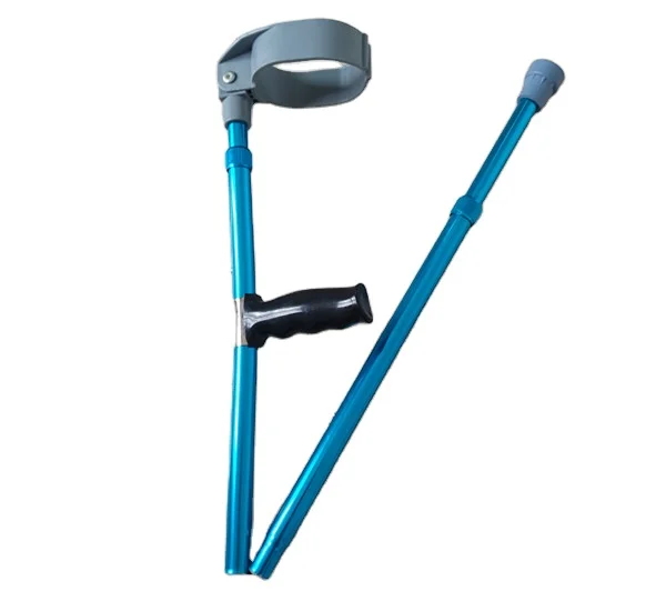 Folded Cane Flexible Aluminum Forearm Walking Stick Crutches