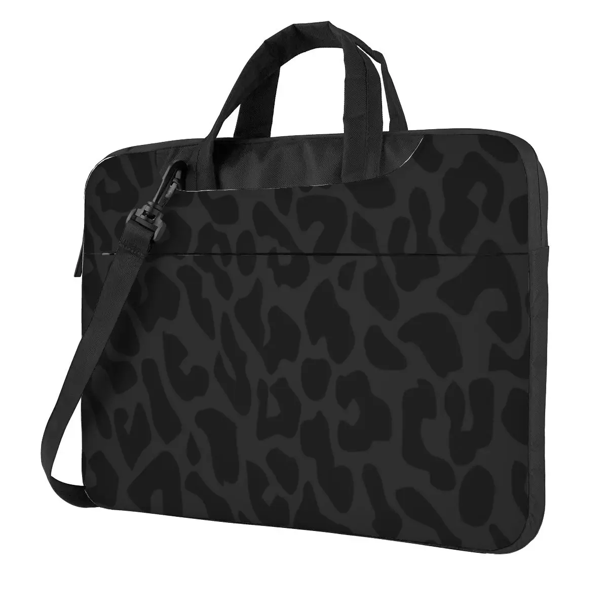 Laptop Bag Black Leopard Print Notebook Pouch Animal Gray Portable 13 14 15 15.6 Fashion Computer Case For Macbook Air Acer Dell