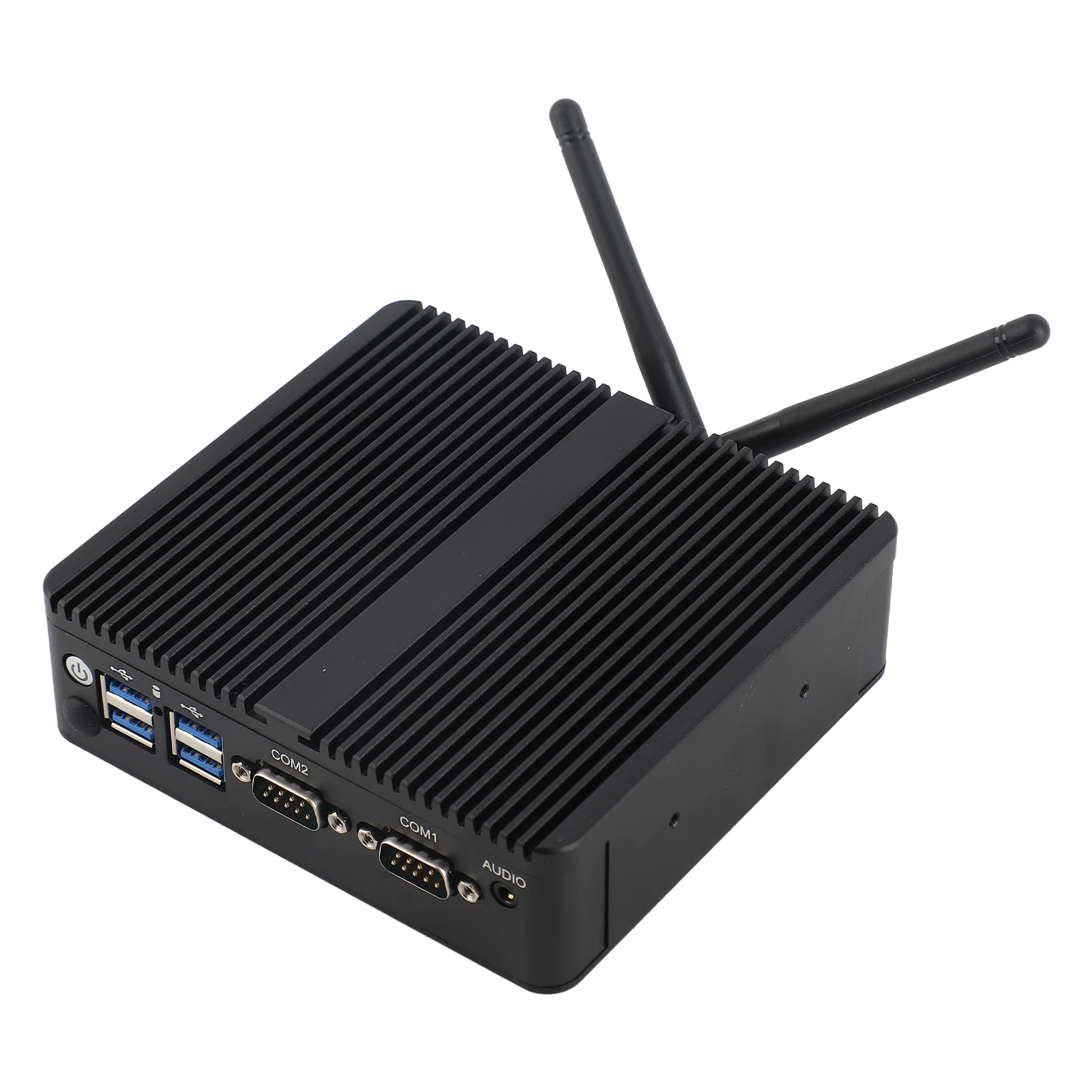 Para Win Mini PC Mini PC CPU J4125 DDR4 8G PC Industrial sin ventilador con puertos LAN Gigabit dobles a prueba de polvo para Win 7 10 Mini PC