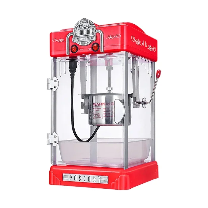 ماكينة صنع الفشار الجديدة التجارية المنزلية ماكينة الذرة الصغيرة للأطفال ماكينة صنع الفشار كروية غير لاصقة