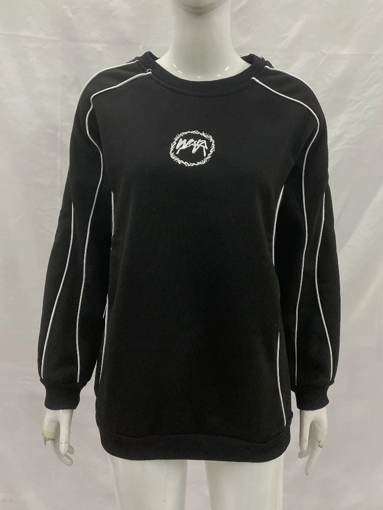 

Unisex Long-Sleeved Hoodie Y2K Style Spring Autumn New Letter Embroidery Splicing Loose Casual Fashion for Men And Women