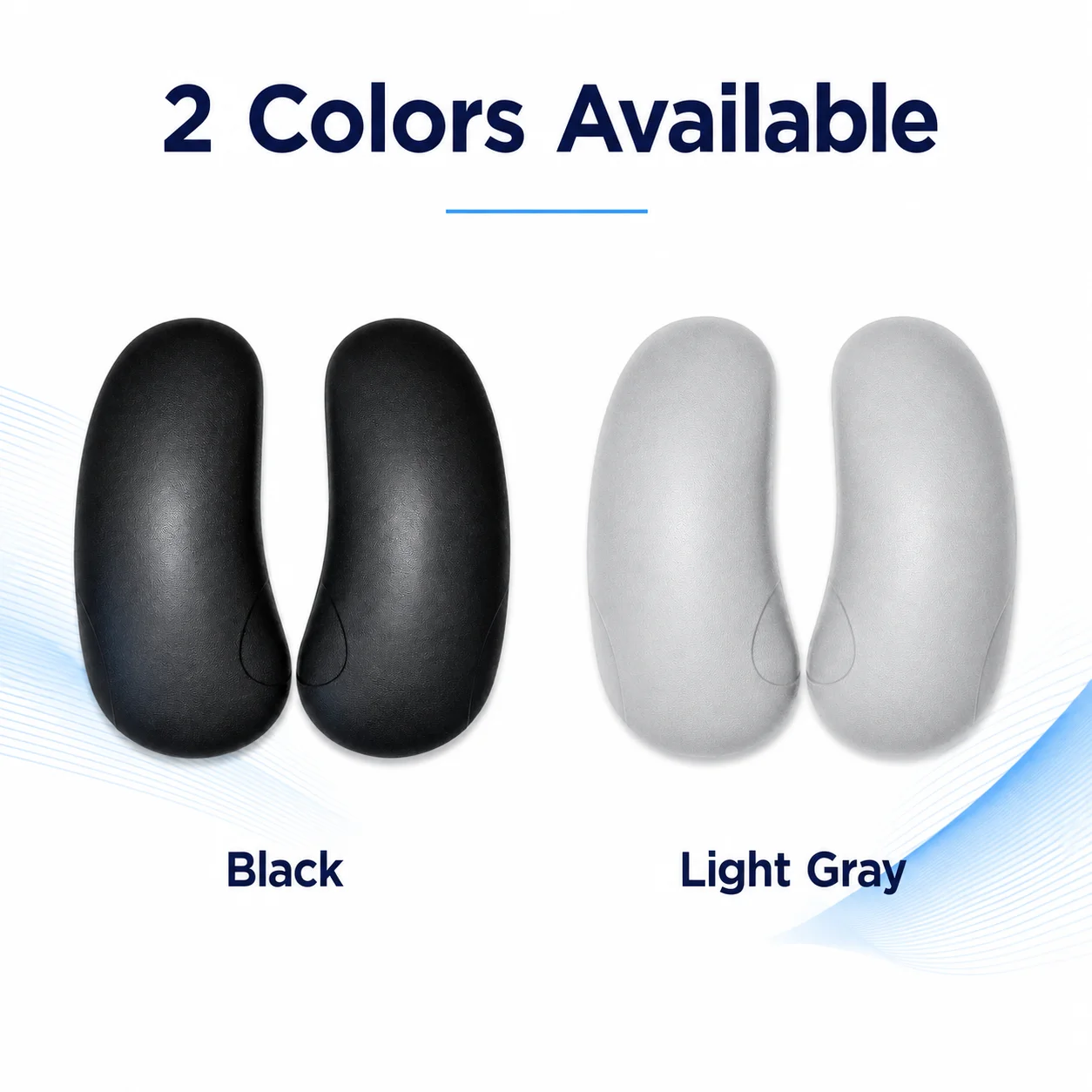Herman Miller Mirra 2 Arm Pads Replacement, Office Chair Armrest Pads, Ergonomic Chair Repair Parts, Black/Light Gray, 1 Pair