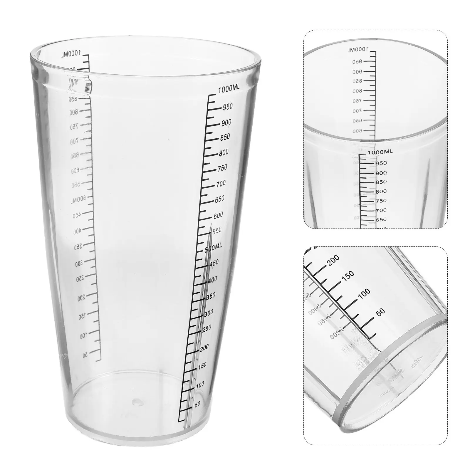 1000Ml Graduated Blender Replacement Cup Plastic Mixing Jug with Clear Calibration Marks for Blenders Smoothies Juices Cafes