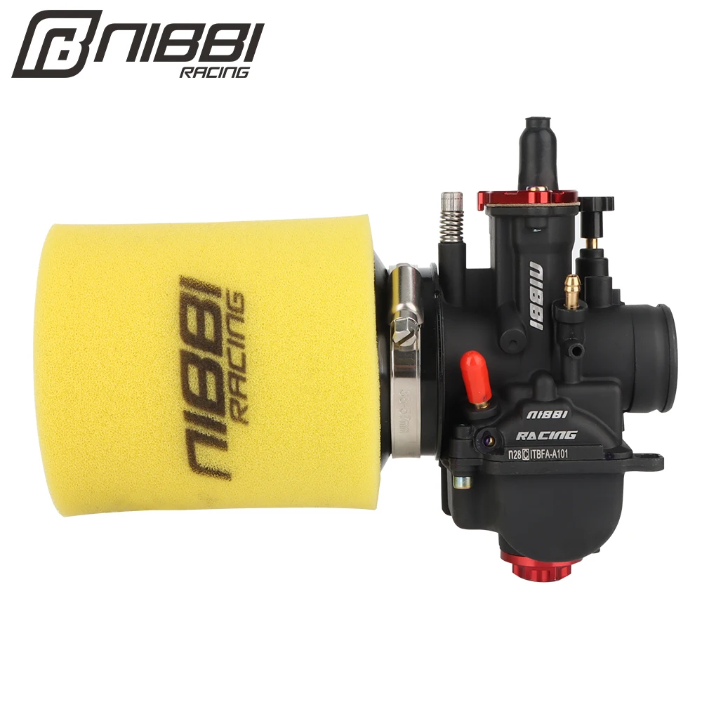 NIBBI Motorrad-Vergaser PWK 24/26/28mm Power Jets Carb Abnehmbarer Schwamm-Luftfilter-Kit für Yamaha Suzuki Pitbike 250cc Motor – Detail 8