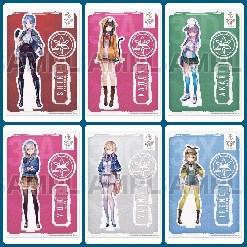 

Heaven Burns Red Game Acrylic Standee Cute Chibi Character Figure, Desk Display, Collectible Gift for Fans 15cm