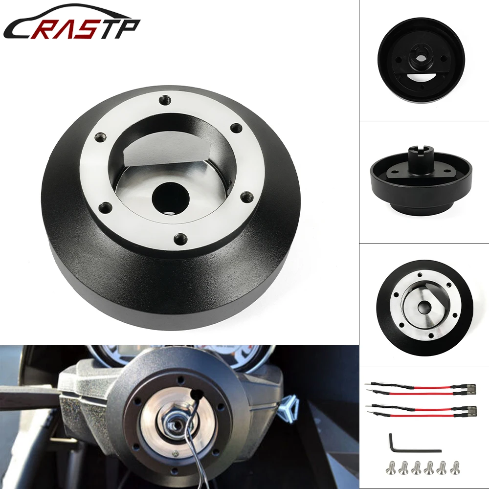 RASTP-Aluminum 70MM Steering Wheel Base Hub Adapter Boss Kit For Acura RSX/ Honda Civic S2000 CR-V CRZ RS-QR044