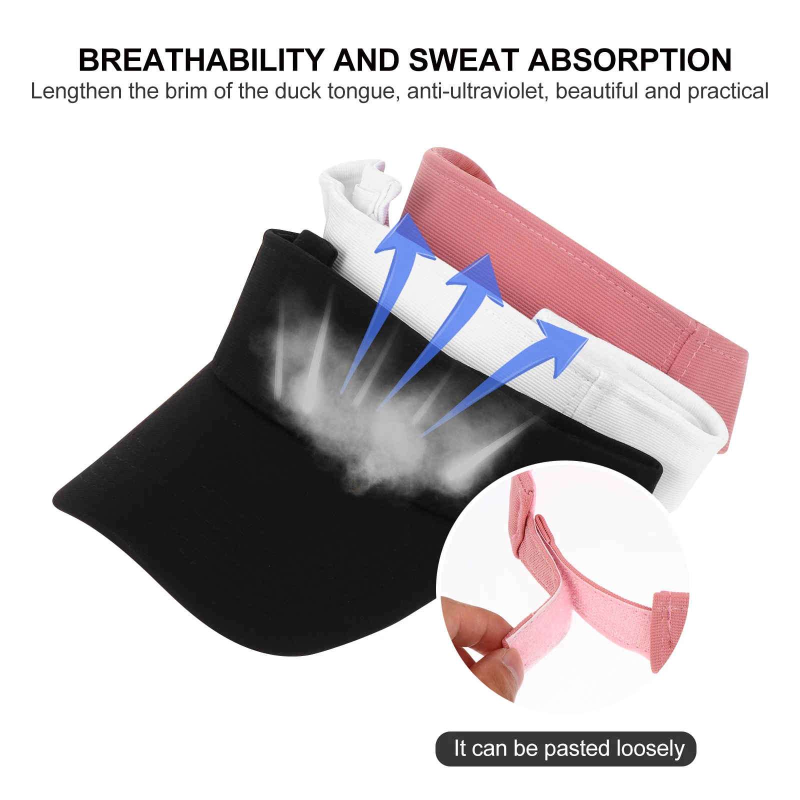 3Pcs Sun Protection Cap High-Selected Material Breathable Lightweight Unisex Outdoor Summer Spring Hat for Men Women Sports