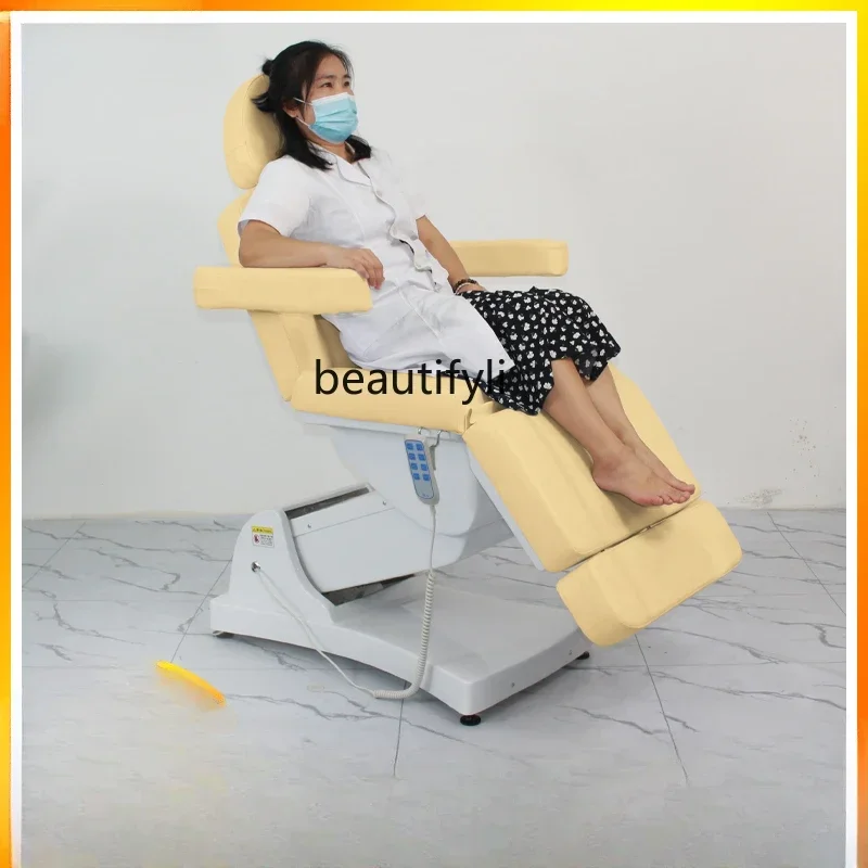 New Arrivals Beauty salon special intelligent lifting beauty bed hairdressing, facial grooming bed eyebrow tattooing chair Y17 S