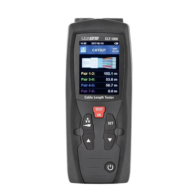 CEM CLT-1000 اختبار طول الكابل كاشف الكابلات المحورية اختبار الأعطال قواطع الدائرة المصغرة فئة المنتج