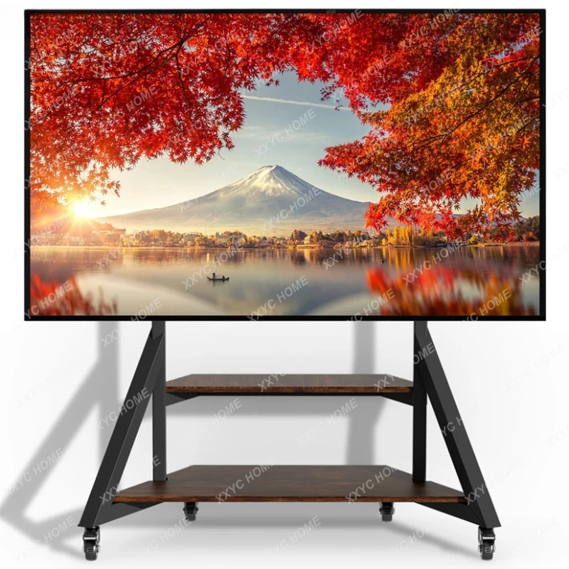 

LXUNHO Mobile TV Stand 40-100 Inch Large Floor TV Stand Teaching Conference Stand