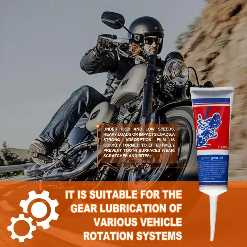 Motorcycle Grease 130ml Gear Lube Multipurpose Grease For Car Motorcycle Machinery Reduces Friction And Prevents Rust