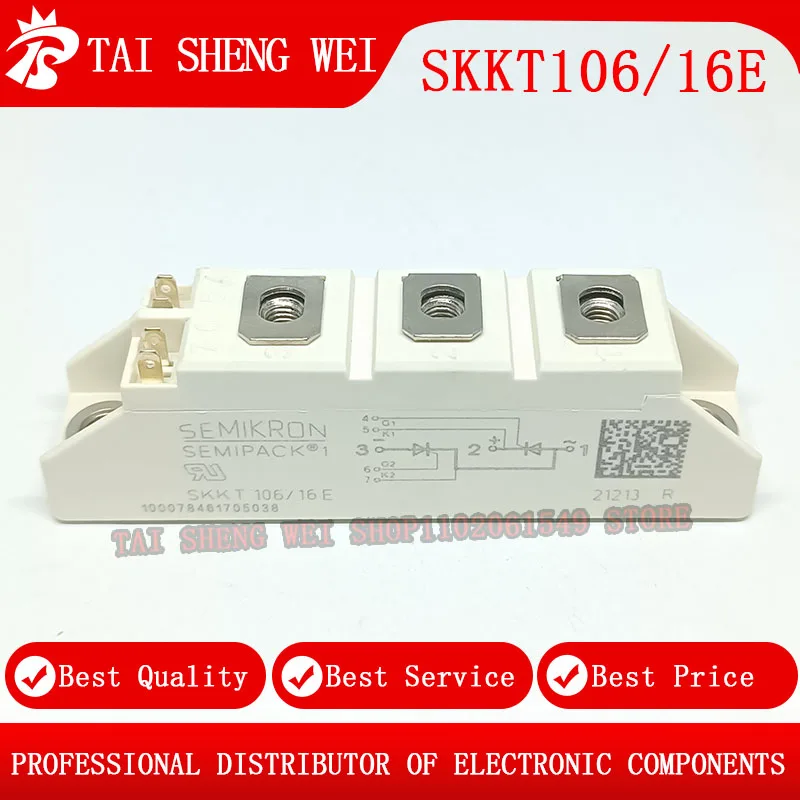 SKKT106/16E Module 106A 1600V IGBT 1.6KV SKKT 106/16E SKKT106-16E SKKT106 Silicon Control Module New and original