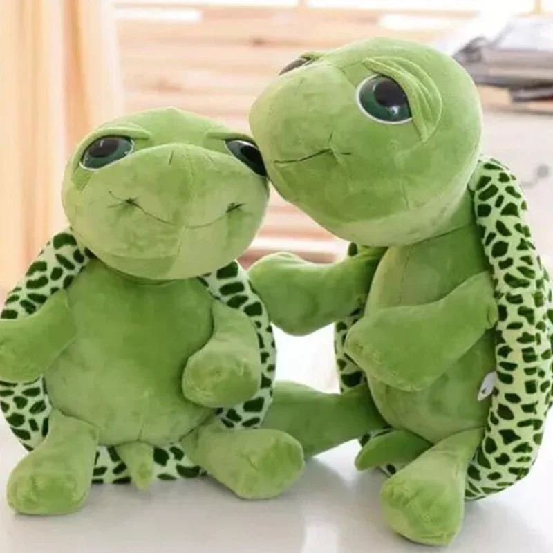 Almohada de muñeco de tortuga para regalo de niñas, juguete de peluche de tortuga de dibujos animados, juguete de peluche de tortuga de ojo grande, juguete para regalo para niños