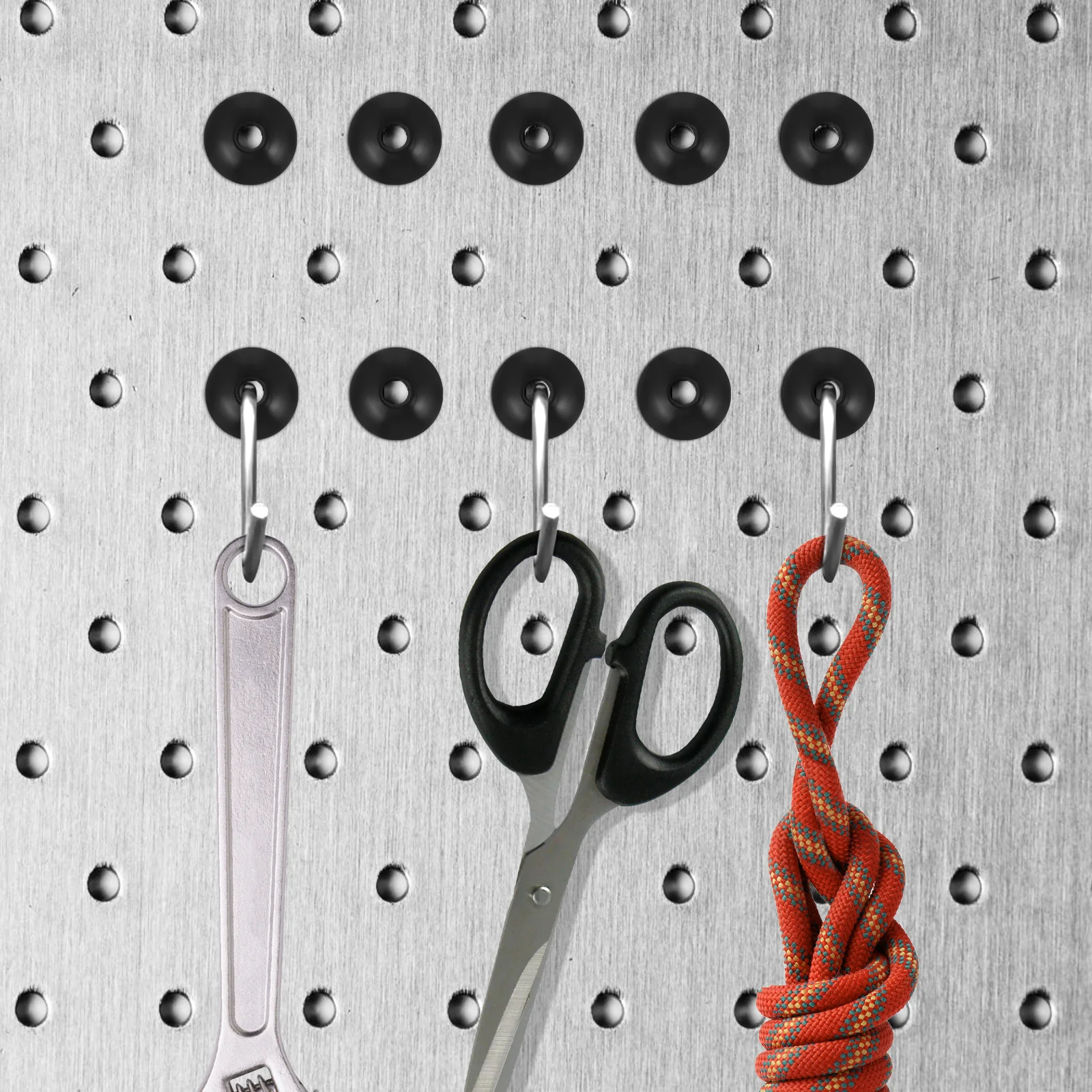 

120Pcs Silicone Rubber Pegboard Hook Stoppers Threaded Waterproof Peg Pegboard Locks Holder Organizer Accessories