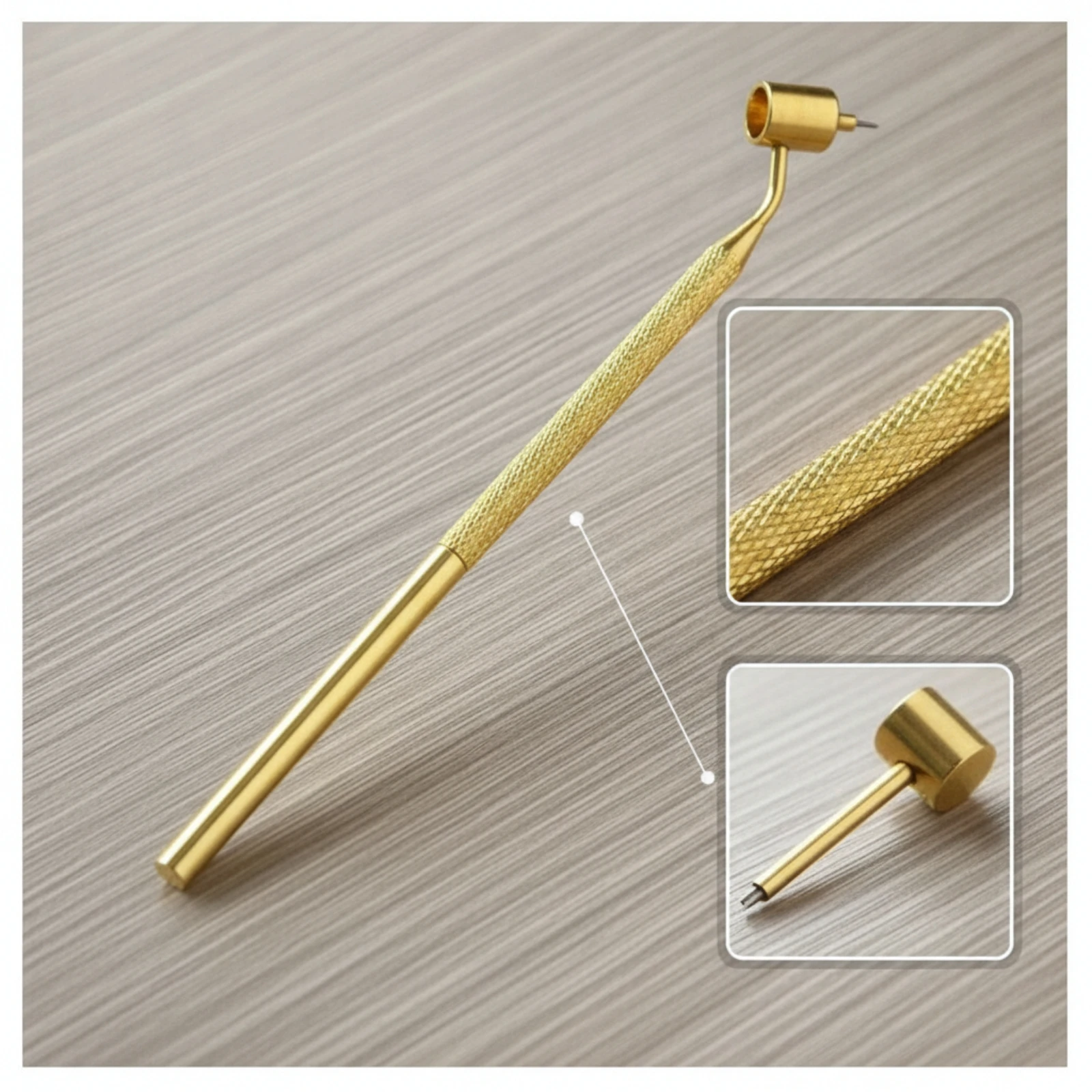 Fine-Line Paint Pen Knurled Grip Fine-Line Painting Pen Precision Aluminum for Hobbyists, Detailing, Crafts