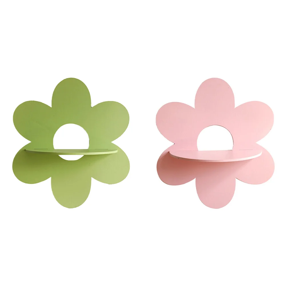 Dynamic Design Home Decor Office Decor Cute Wall Shelf Daisy Style Decor Excellent Craftsmanship Non-fading Paint