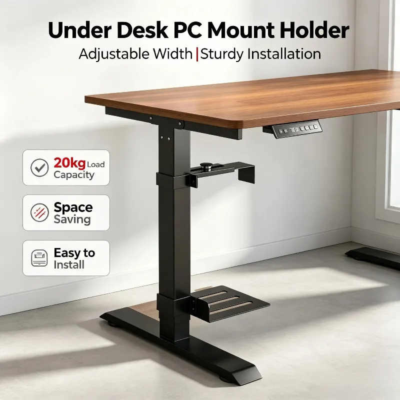 Lifting Table Dedicated PC Host Suspension Bracket Under Desk Fixed Hanging Tray Computer Case Storage Rack