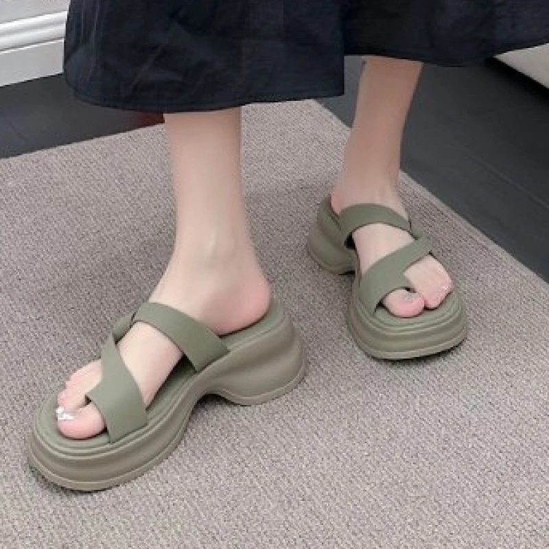 Female Shoes Rubber Flip Flops Slippers Casual Slides Low Summer Woman Sexy New Hawaiian Luxury Soft Beach Flat Fashion Comfort