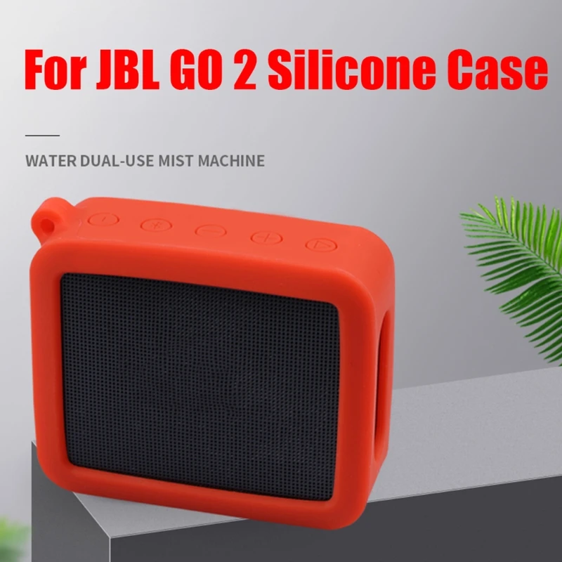 

Durable Silicone Case Protective Cover Shell Anti-fall Speaker Case for-JBL GO 2 GO2 Bluetooth Speaker Accessories