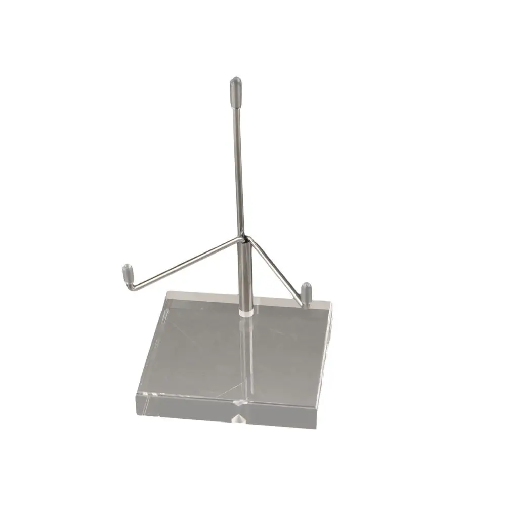 Adjustable Clear Acrylic Display Stand Soft Rubber Case Stable Metal Arms Crystal Holder Round/Square Base Multi-purpose