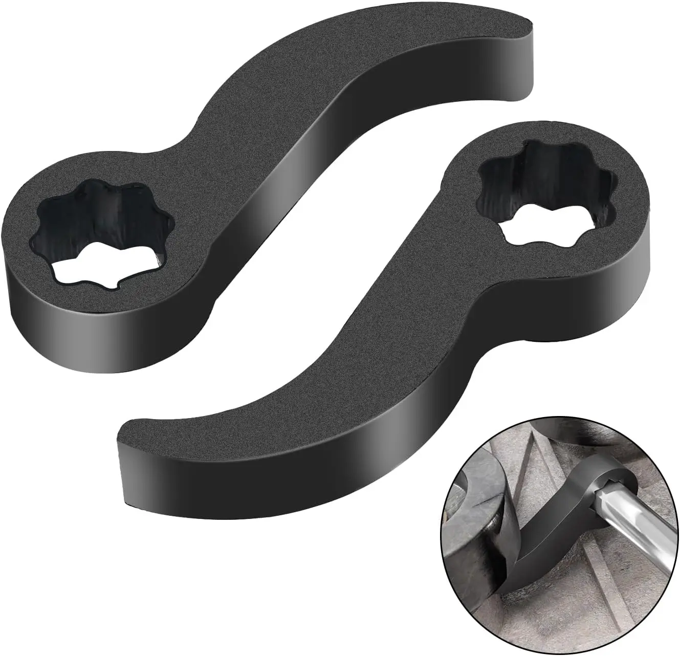 

Комплект из 2 адаптеров-головок для гаечного ключа и трещотки, для квадратного профиля 1/2" 8pt, насадка-адаптер для лома, инструменты для ремонта автомобилей