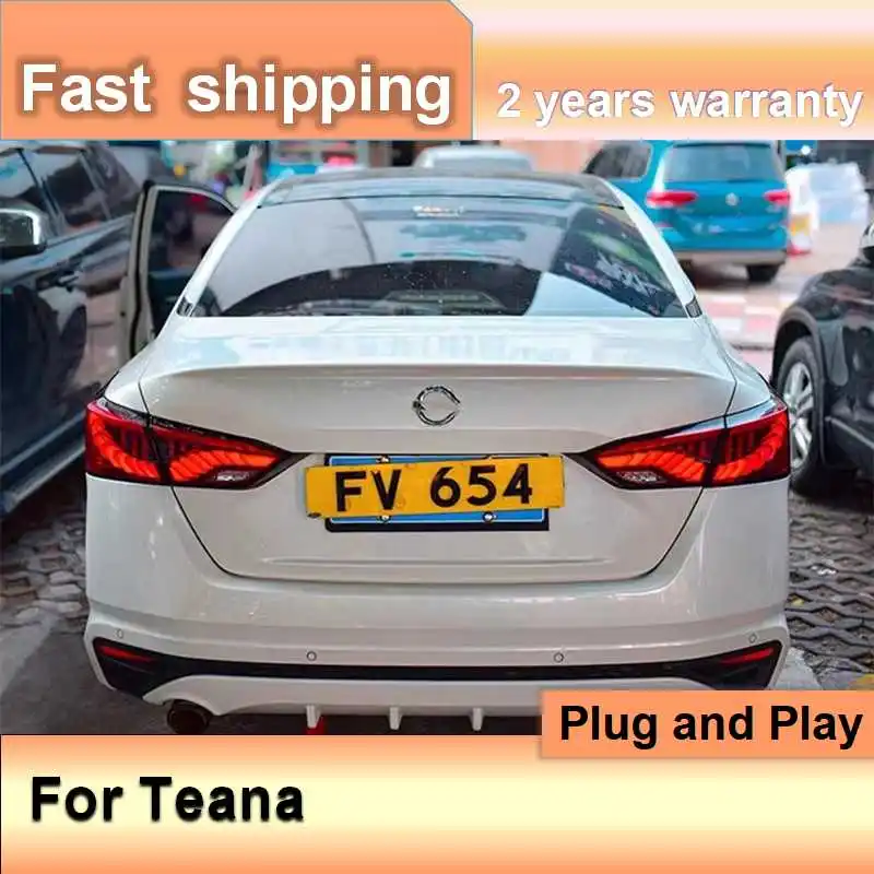 

Автомобильные аксессуары для Nissan Teana, задние фонари 2019-2021 Altima, задний фонарь DRL, противотуманный тормоз, указатель поворота, задний ход