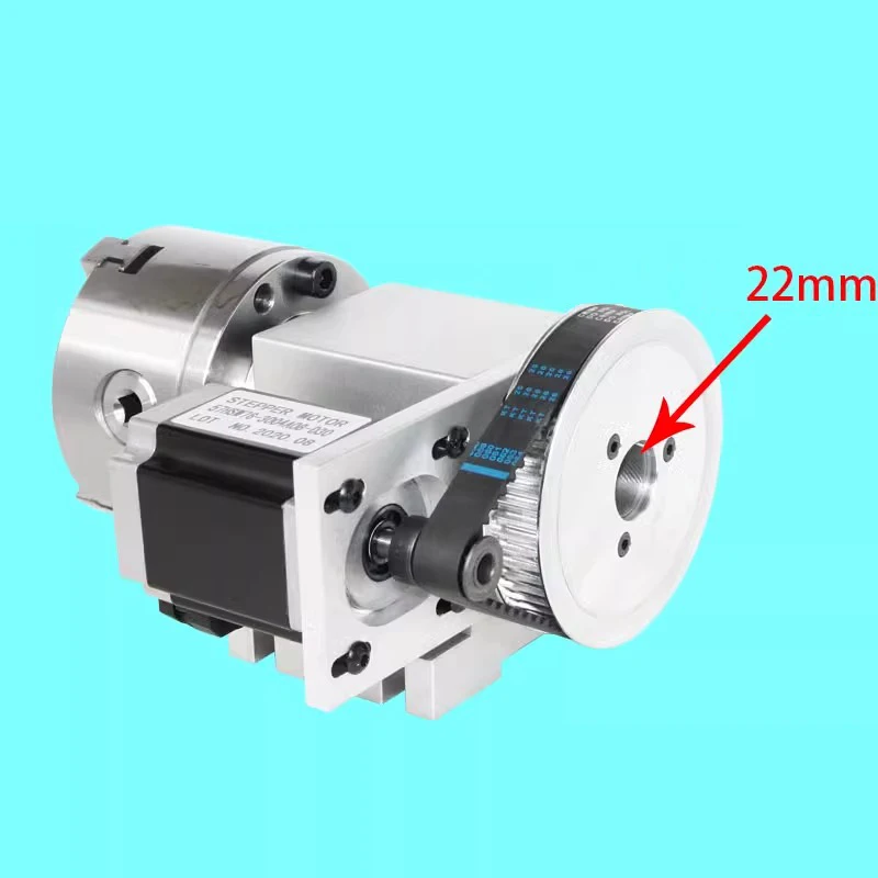 GZ4406B nueva máquina de grabado cuarto eje A eje giratorio CNC cabeza divisoria 100MM mandril agujero pasante 22MM