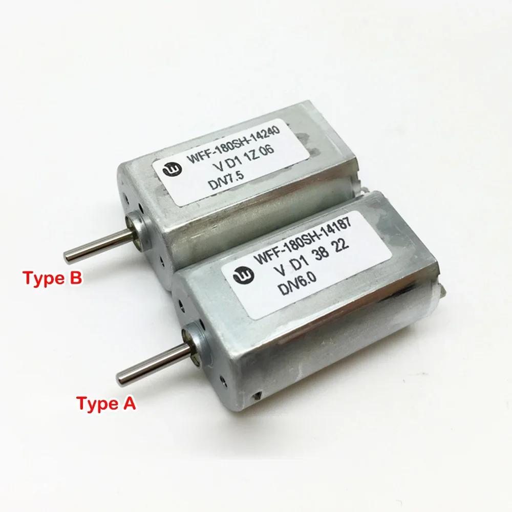 Mini 180 Metal Brush Motor DC 3V-7.2V 6560RPM Slow Speed Large Torque for Household Appliances  Toy Car Boat Model