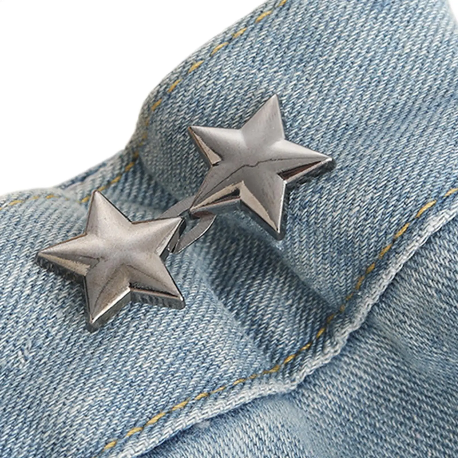 10er-Set sternförmiger Taillenformer, kein Nähen erforderlich, abnehmbarer Knopf für Jeans, Hosen, Bund, sofortige Anpassung, Slim Fit – Detail 3