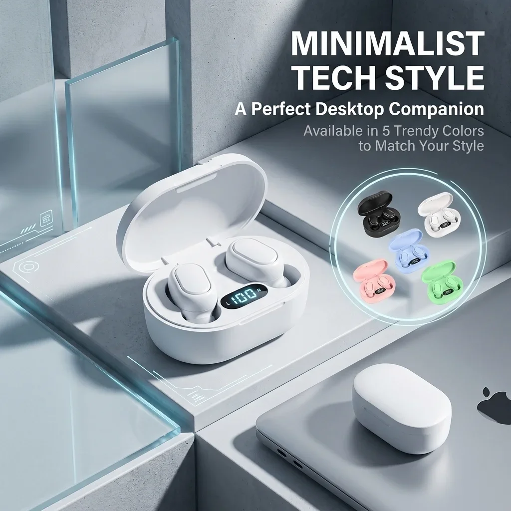 Wireless TWS Bluetooth Earphones LED Battery Digital Display Headset Long Endurance HD Call In Ear Earbuds For Work Daily Use