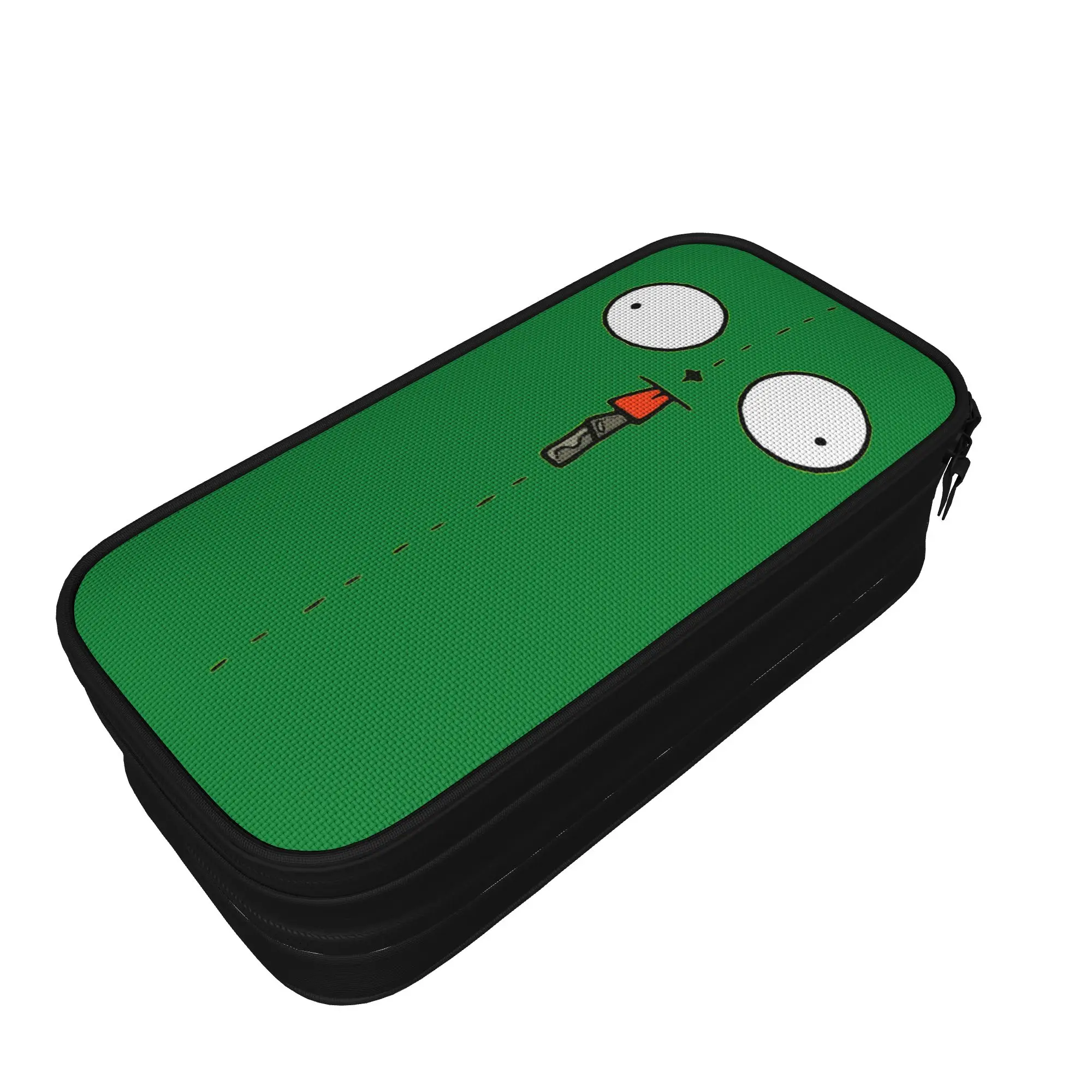 Invadered Gir Dib Robot Zim Pencil Case Cartoon Pencilcases Pen for Student Large Storage Bags School Supplies Gifts Stationery