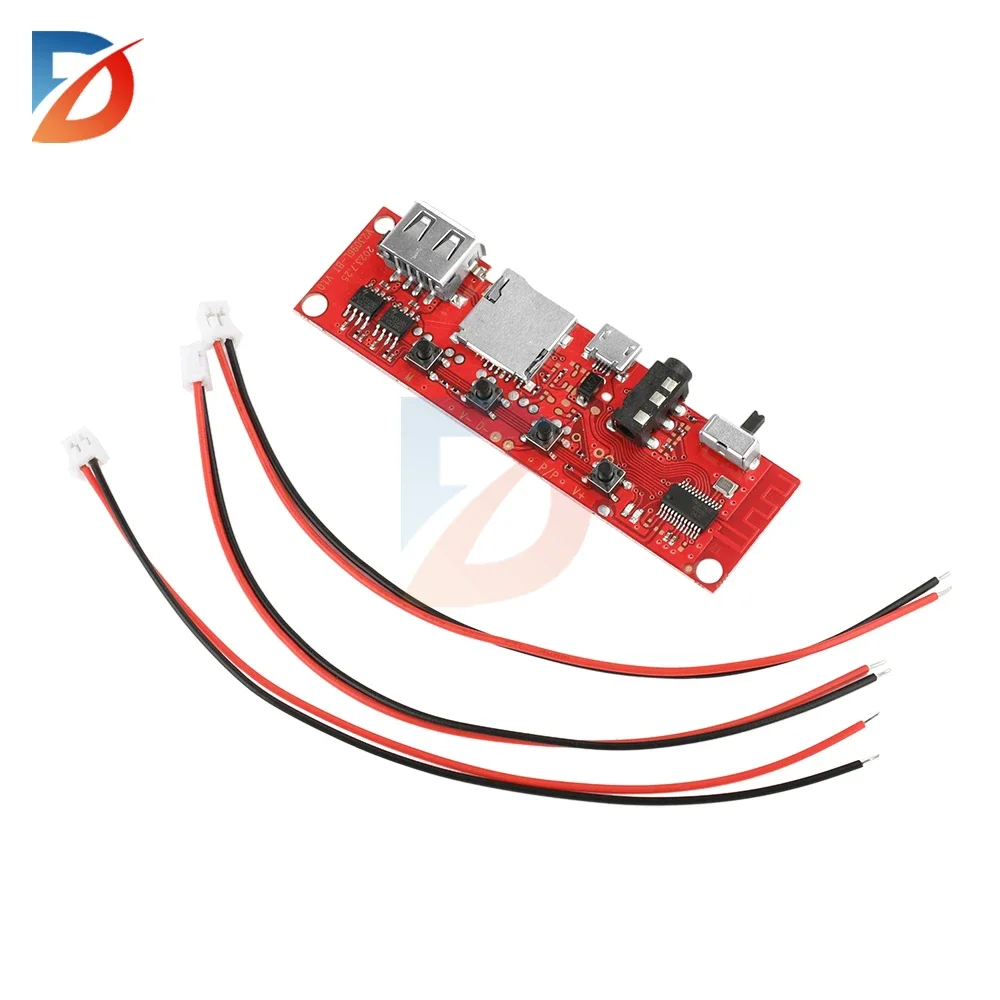 Micro USB 5V multi-function Bluetooth audio amplifier board V96 dual amplifier DIY circuit board multi-function colored lights
