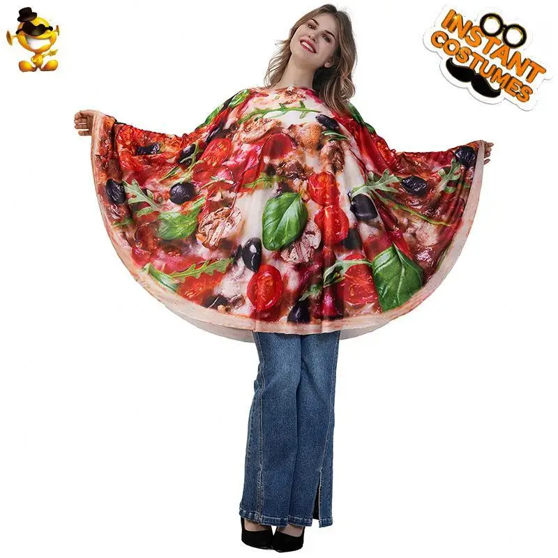 رداء برغر للبالغين من loween زي مضحك لأداء المسرح زي لعب كوس ملابس أداء مادة البولي يوريثان عبر الحدود