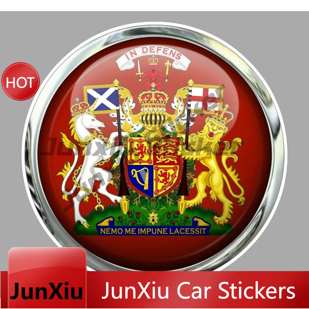 Angleterre England Blason Armoiries Vinyl Car Decal Waterproof Auto Sticker Motorcycle Outdoor Decoration