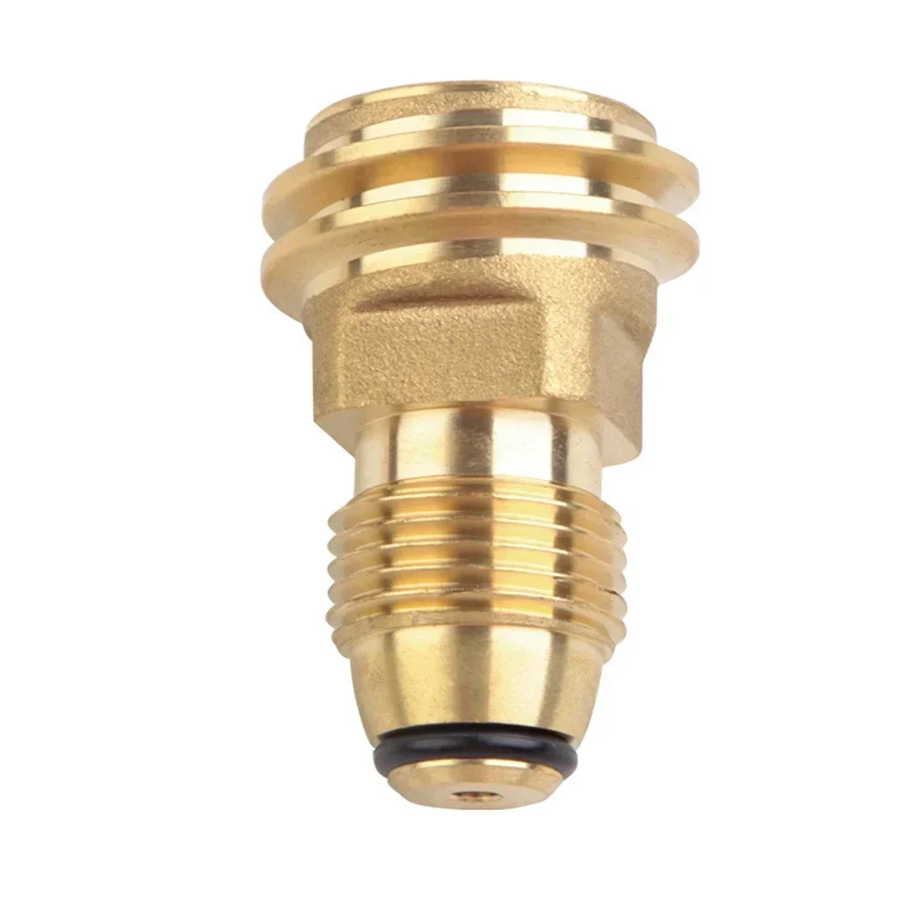 

BBQ Adapter Propane Tank Adapter As Shown In The Figure Quick Installation Safe Usage Solid Brass Material Weather Resistant