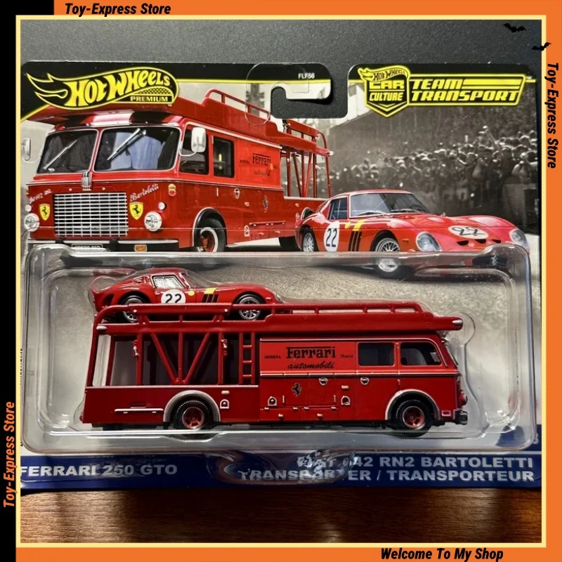 

Культура автомобилей Hot Wheels Premium 2025: Team Transport Hotwheels 1:64 Модель автомобиля для мальчиков Детские игрушки Toyota AE86 Ferrari Lykan Hypersport