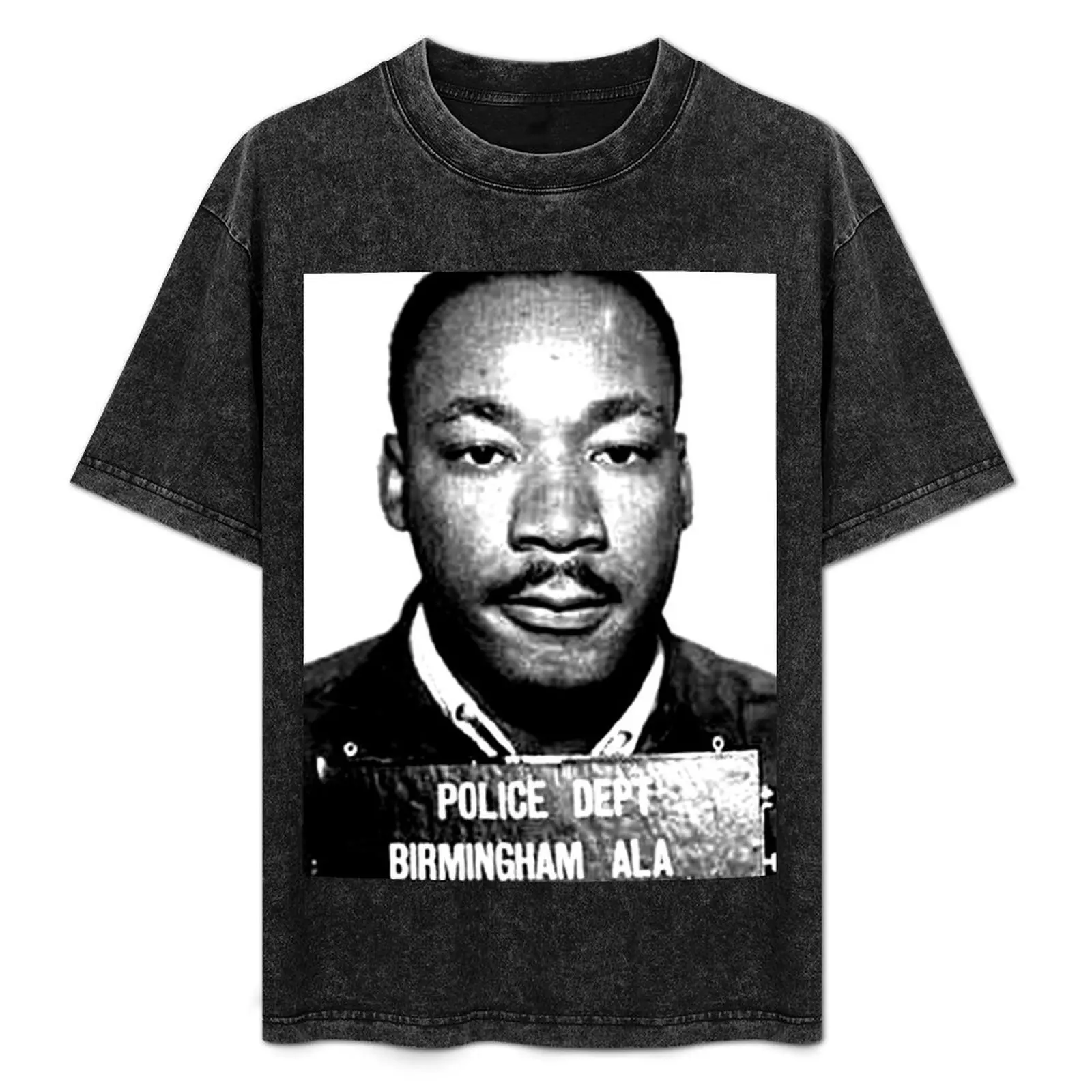 

MLK Birmingham Mugshot T-Shirt Daily Casual Short Sleeve Tee Shirt