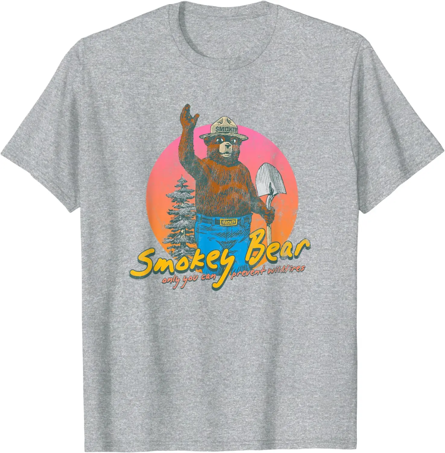 Smokey Bear Retro   T-Shirt