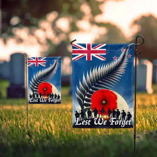 Memorial Day New Zealand Anzac Day Lest We Forget Veteran Flag Garden Flag GGP FFL EEN AAL HHM WZZ yyi