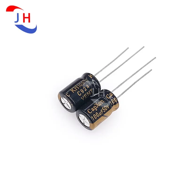 10PCS Aluminum Electrolytic Capacitor 50v100UF 8*11.5 KH high Frequency Low Resistance Long Life 3.5mm Pin Distance 50v 100UF