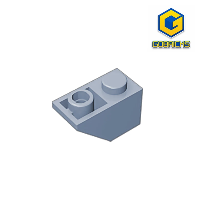Gobricks GDS-597 Slope, перевернутый 45 2x1, совместимый с 3665 деталями детских образовательных строительных блоков своими руками, технические