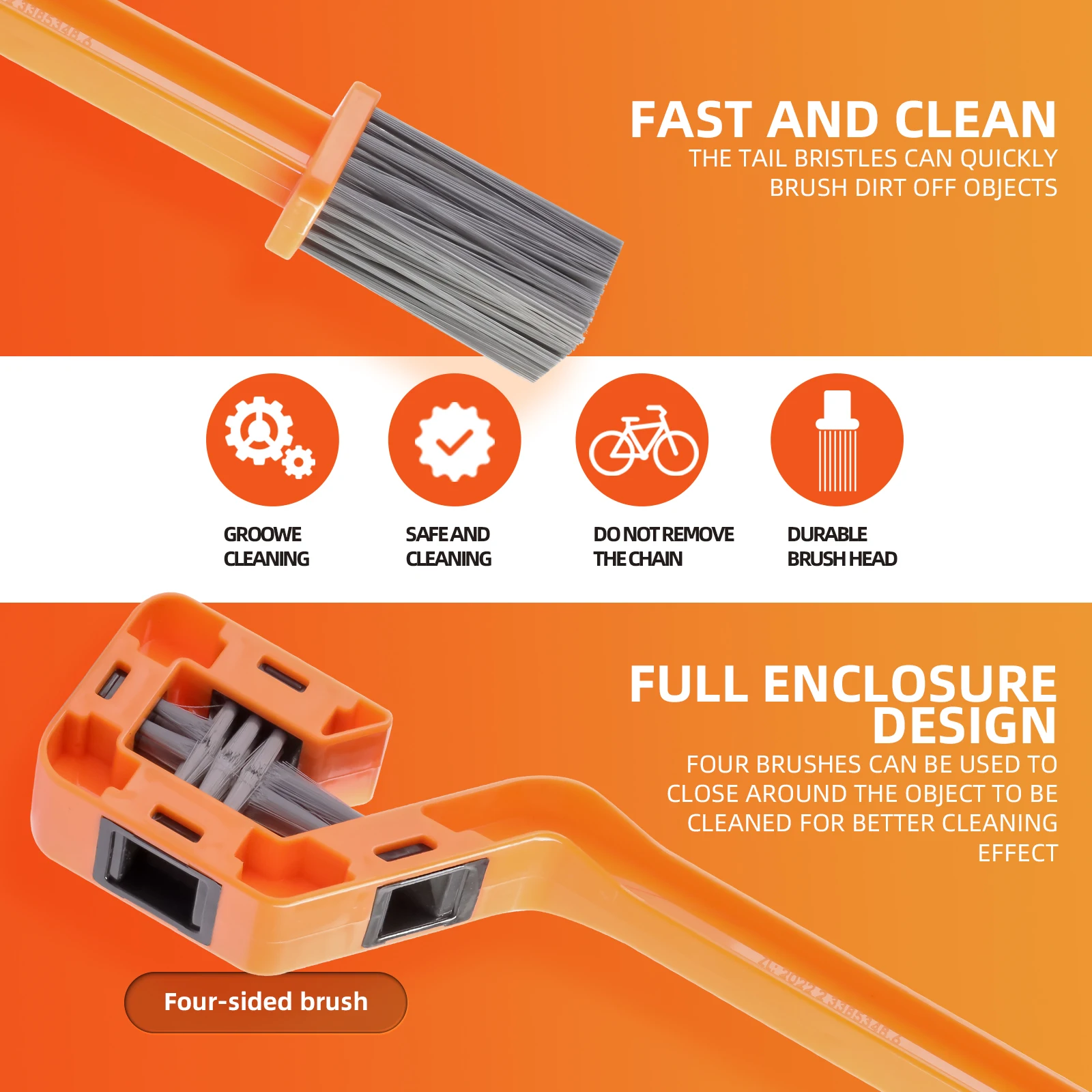 دراجة نارية لوبان فرشاة متعددة الوظائف سلسلة غسل فرشاة سلسلة فرشاة تنظيف أداة سلسلة دراجات غسالة دولاب الموازنة فرشاة #3