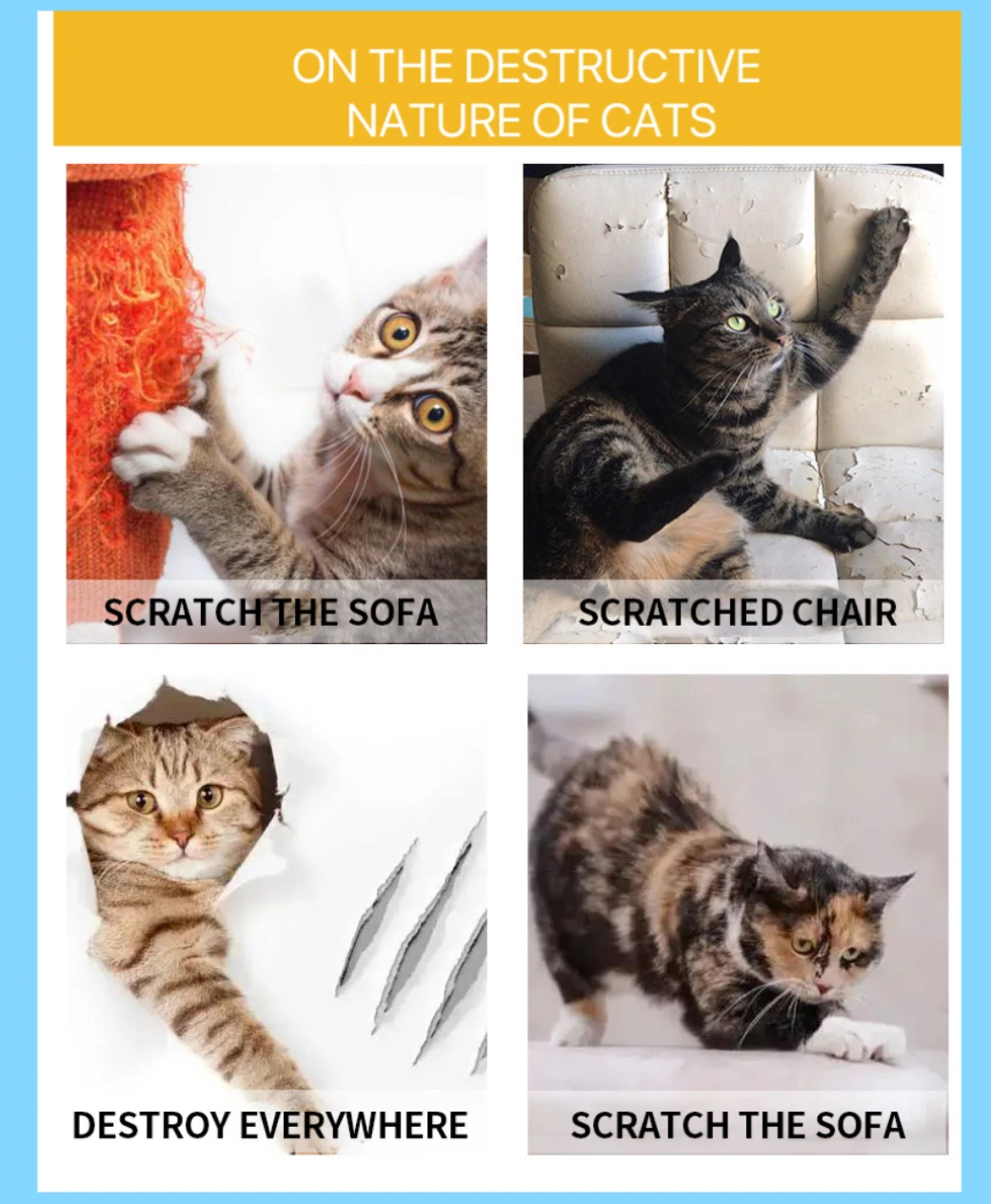 Cat Scratch Deterrent Tape Furniture Protectors for Cats Transparent Self-Adhesive Pet Training Tape for Furniture 11,8 \
