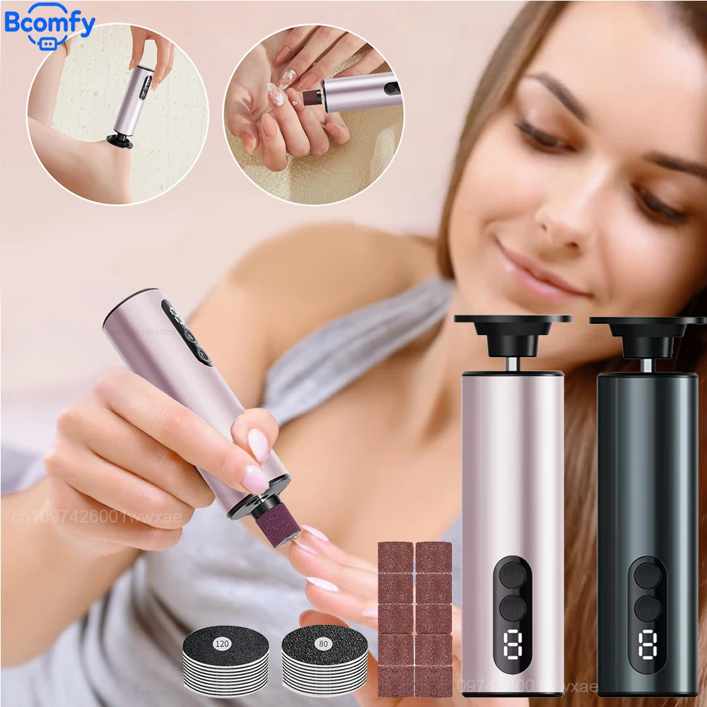 

Электрическая пилочка для удаления мозолей, электрическая пилочка для ног, шлифовальная машинка для удаления омертвевшей кожи, профессиональные инструменты для педикюра для удаления омертвевшей кожи