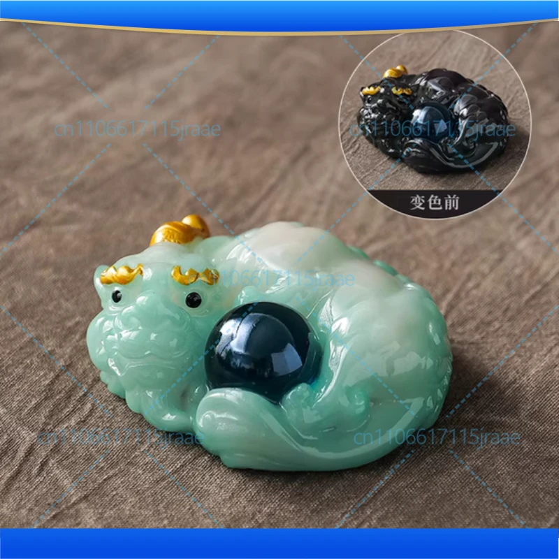 Sifang Laicai Pixiu Color Changing Pet Tea Home Tea Tray Atmosphere Decoration Creative Fun Desktop Ornament