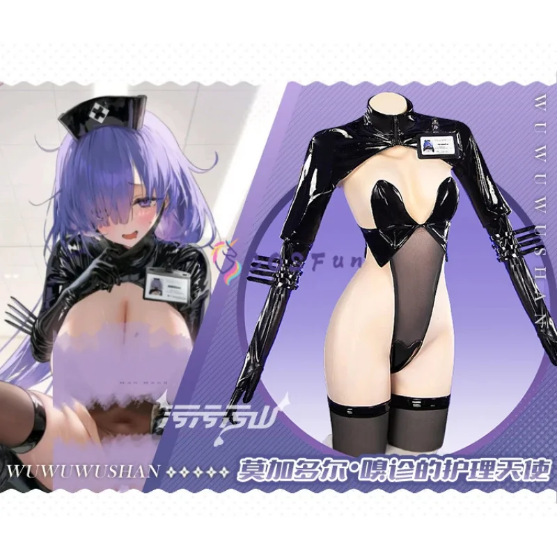 

Аниме Azur Lane MNF Mogador косплей костюм сексуальная милая униформа медсестры Хэллоуин вечерние наряд для ролевых игр женский COSFun