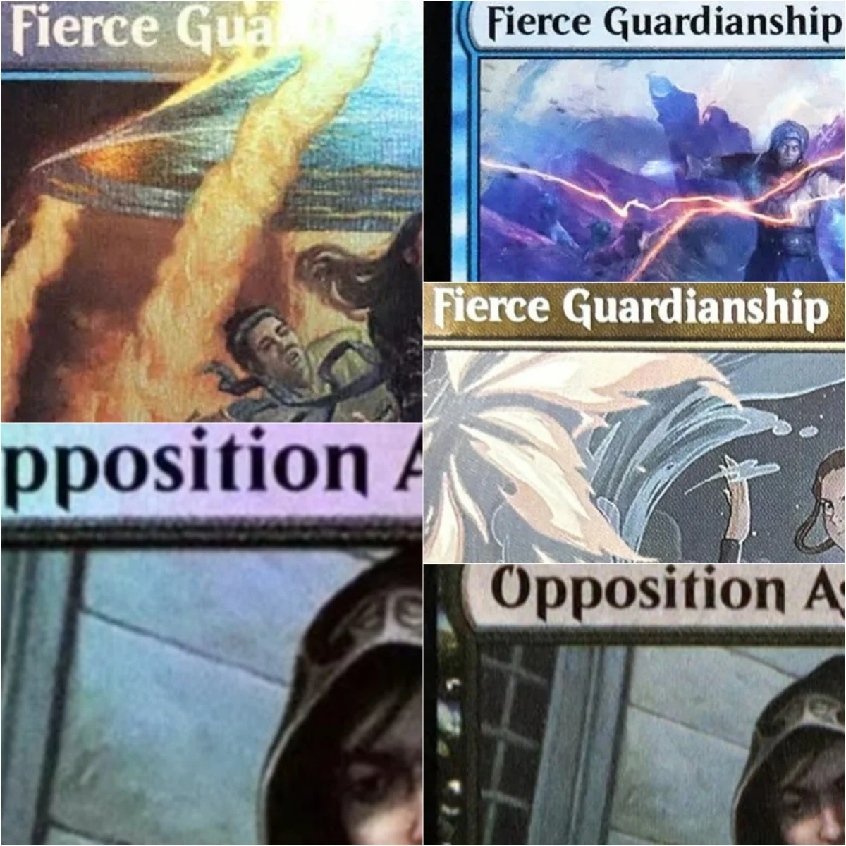 

"Fierce Guardianship/Opposition Agent" TCG Magical Cards Game Top Quality Proxy Playing Cards Gathering Board Game Trading Cards