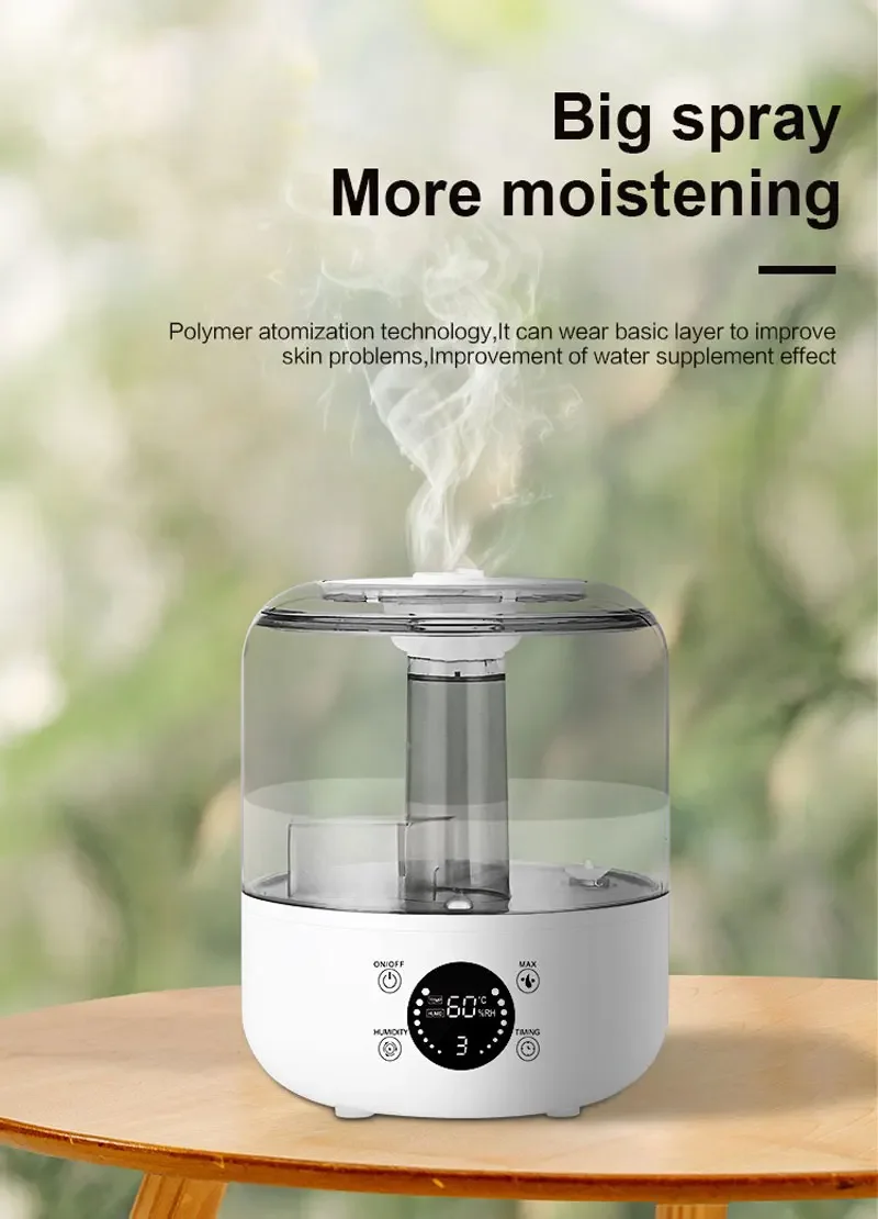 

3L Air Humidifier 220V110V Professional Large Capacity Household Humidifier Plant Spray Aroma Diffuser With Remote Control Timer