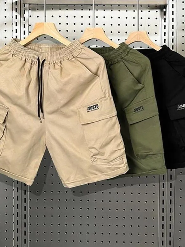 

Casual Workwear orts Men's Summer Loose Five-ket Functional Sports Mid-Length Casual Versatile Trendy Innerwear